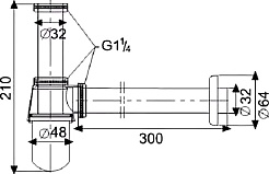 SantiLine Сифон для раковины SL-113 хром – фотография-2